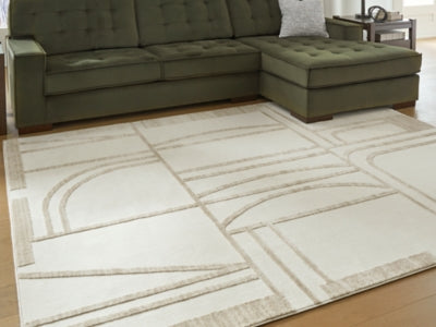 Ashley Farongrove Ivory Beige 7'10" x 10' Area Rug