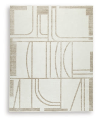 Ashley Farongrove Ivory Beige 7'10" x 10' Area Rug
