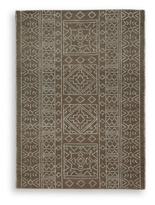 Ashley Merrittman Brown Ivory 5' x 7' Area Rug