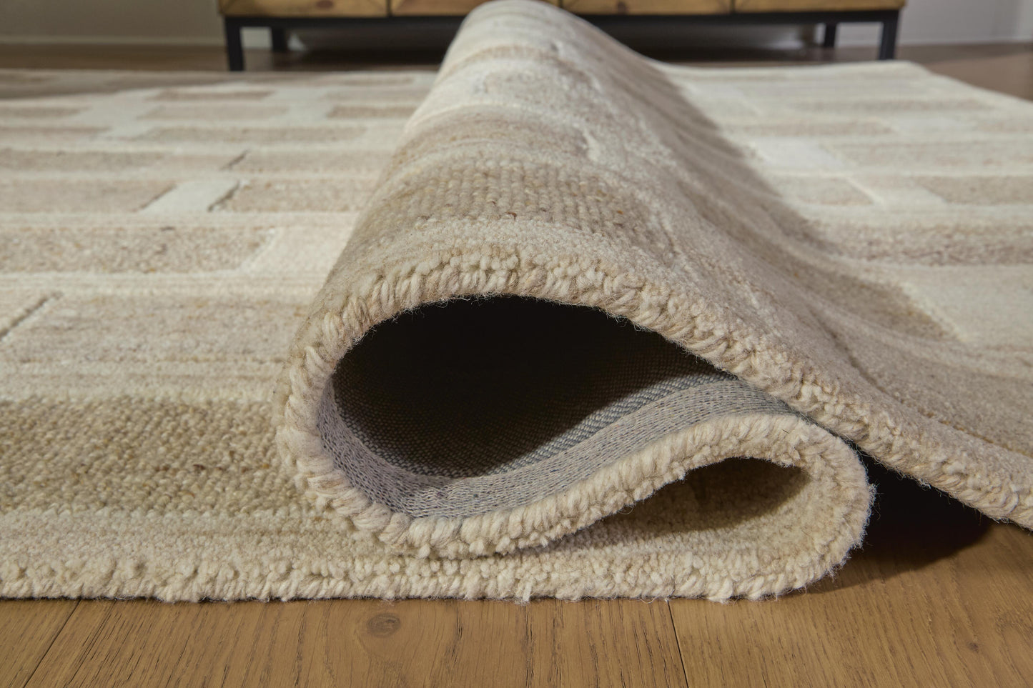 Ashley Lisgrove Tan Brown White 5' x 7' Area Rug