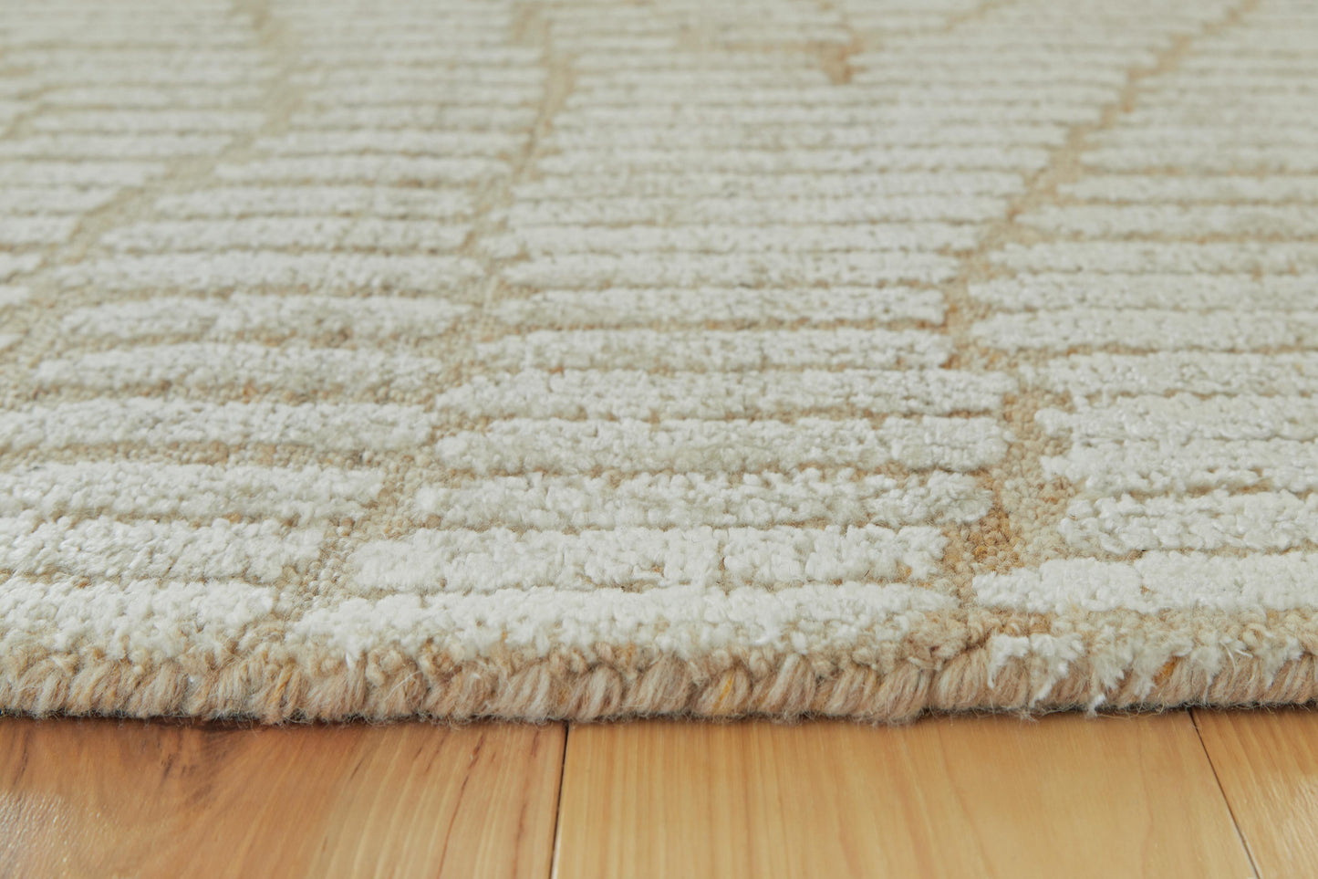 Ashley Jaseena Beige Tan 5' x 7' Area Rug