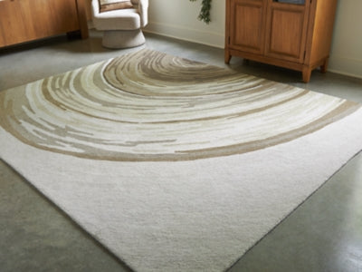 Ashley Rizwana Ivory Brown Gray 7'6" x 10' Area Rug