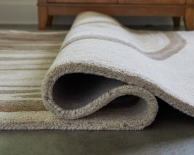 Ashley Rizwana Ivory Brown Gray 7'6" x 10' Area Rug