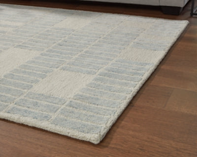 Ashley Dylanton Ivory Blue 7'8" x 10' Area Rug