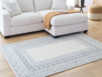 Ashley Azelhurst Blue Ivory Gray 5' x 7' Area Rug