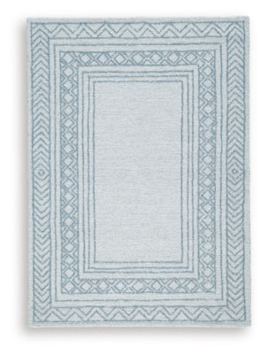 Ashley Azelhurst Blue Ivory Gray 5' x 7' Area Rug