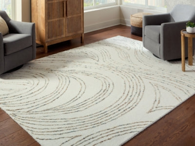 Ashley Deenbury Ivory Green Brown 7'8" x 10' Area Rug