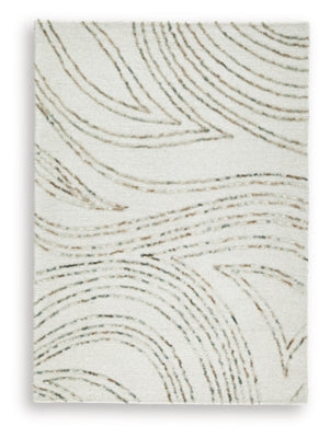 Ashley Deenbury Ivory Green Brown 5' x 7' Area Rug