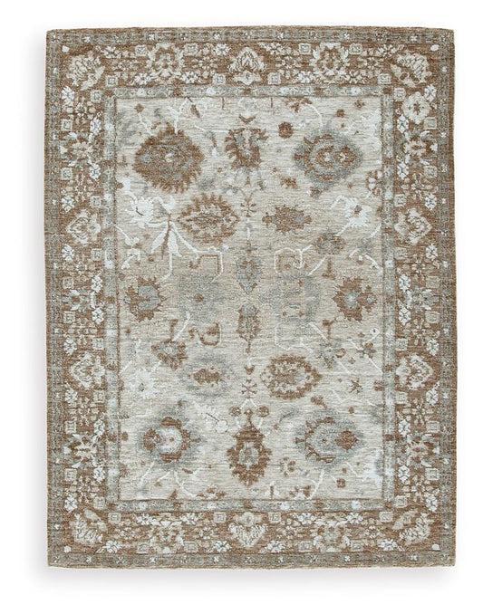 Ashley Ainswick Brown Beige Gray Memory Foam Medium Rug