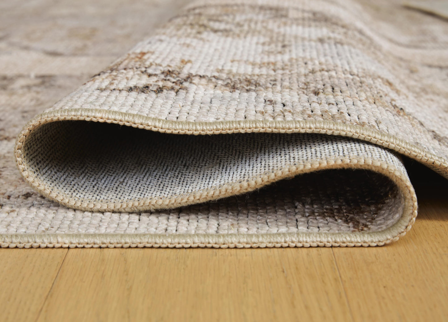Ashley Livdon Brown Beige Gray Washable Large Rug