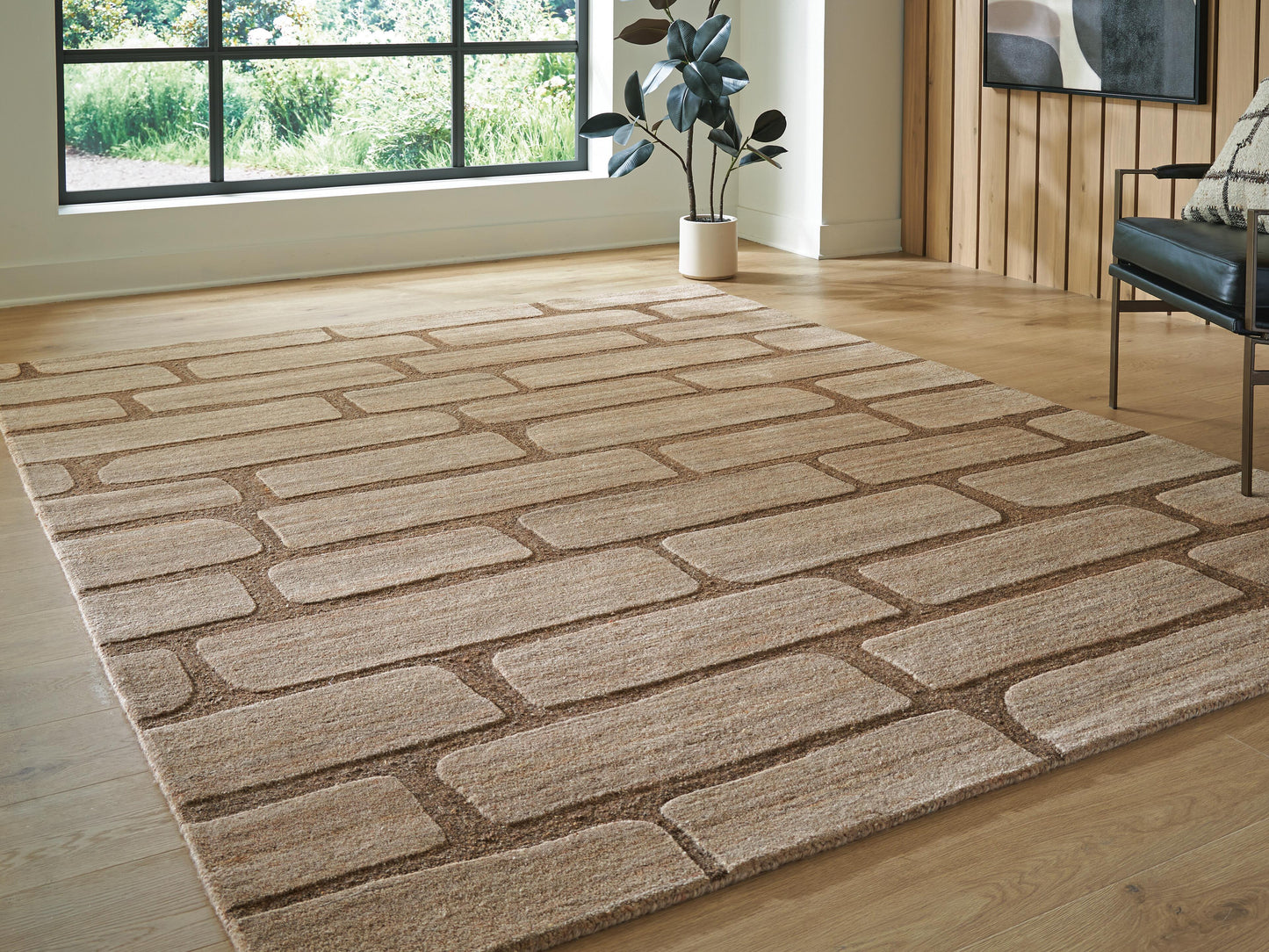Ashley Orest Brown Large Rug