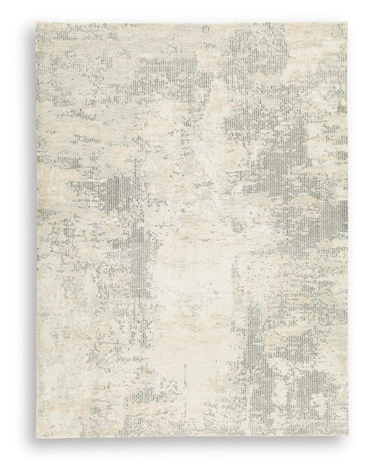 Ashley Raif Gray White Cream Large Rug