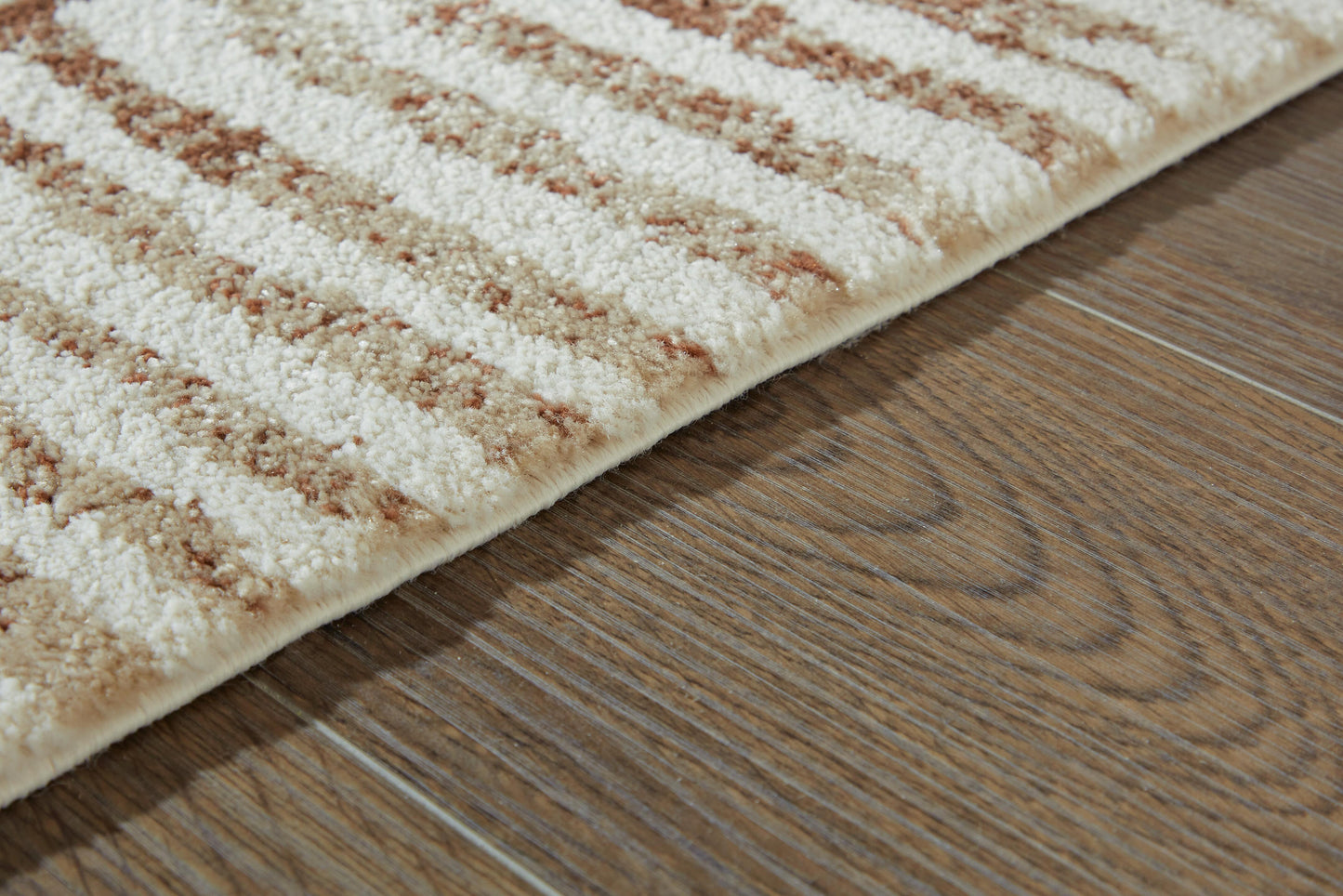 Ashley Uduak Cream Tan Rust Large Rug