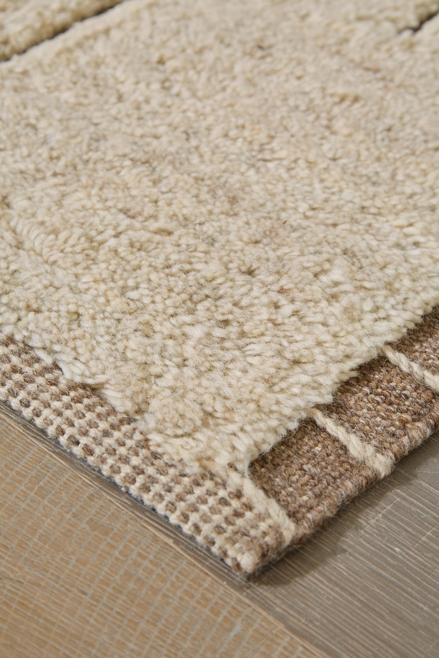 Ashley Clayman Beige Brown Large Rug