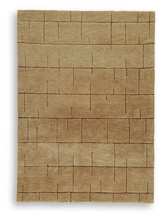 Ashley Luzmont Golden Brown Medium Rug