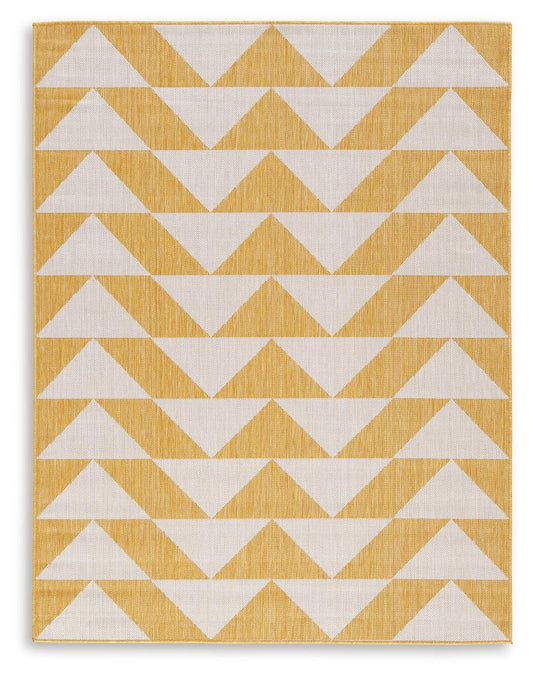 Ashley Thomley Ivory Yellow 5' x 7' Rug