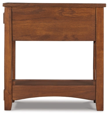 Ashley Breegin Brown Chairside End Table with Drawer
