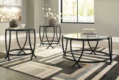 Ashley Tarrin Black Table (Set of 3)