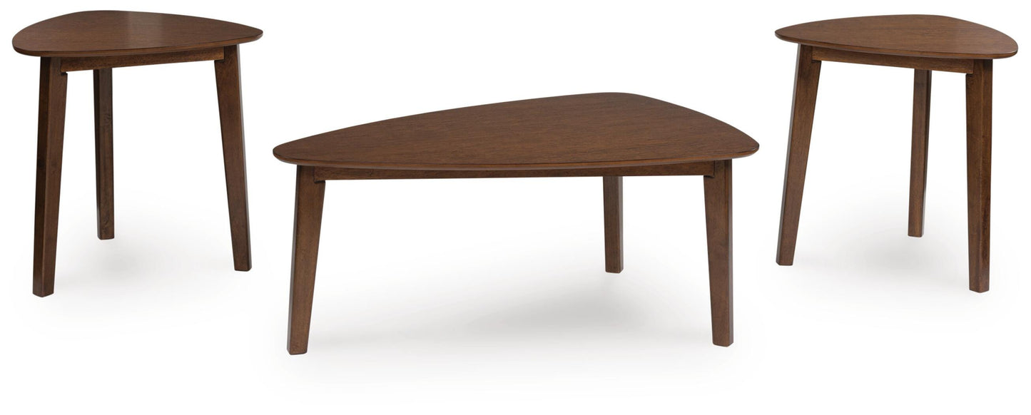 Ashley Lyncott Brown Table (Set of 3)