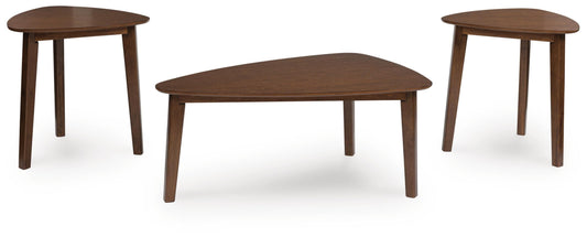 Ashley Lyncott Brown Table (Set of 3)