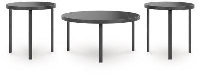 Ashley Dorylin Black Table (Set of 3)