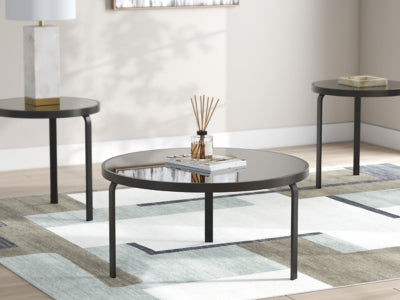 Ashley Dorylin Black Table (Set of 3)