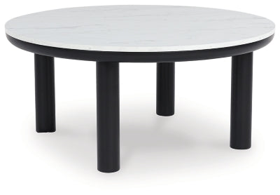 Ashley Xandrum Black White Table (Set of 3)