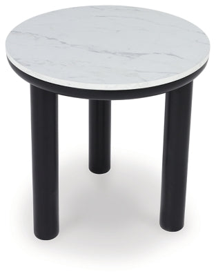 Ashley Xandrum Black White Table (Set of 3)