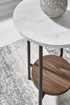 Ashley Wrenwich Brown Black White Table (Set of 3)