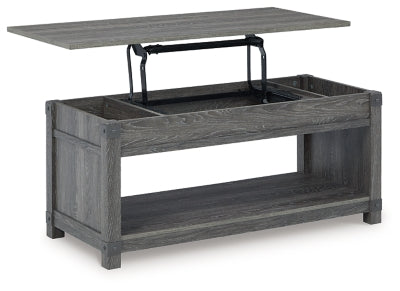 Ashley Freedan Grayish Brown Lift-Top Coffee Table