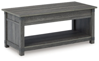 Ashley Freedan Grayish Brown Lift-Top Coffee Table