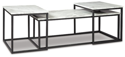Ashley Donnesta Gray Black Table (Set of 3)
