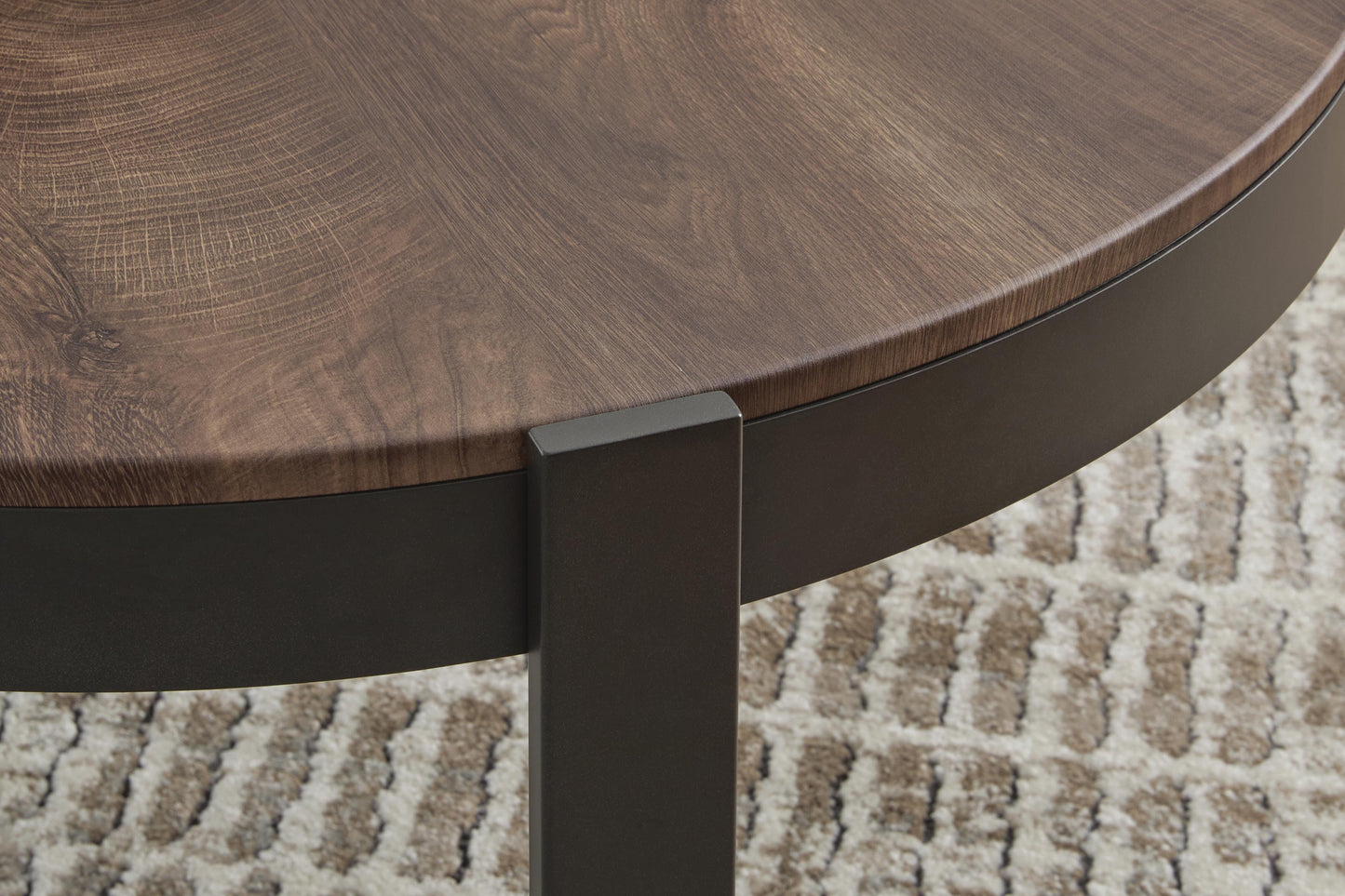 Ashley Horizon Hills Brown Black Table (Set of 3)