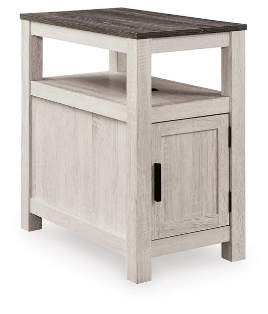 Ashley Fendenmore Brown Gray Antique White Chairside End Table