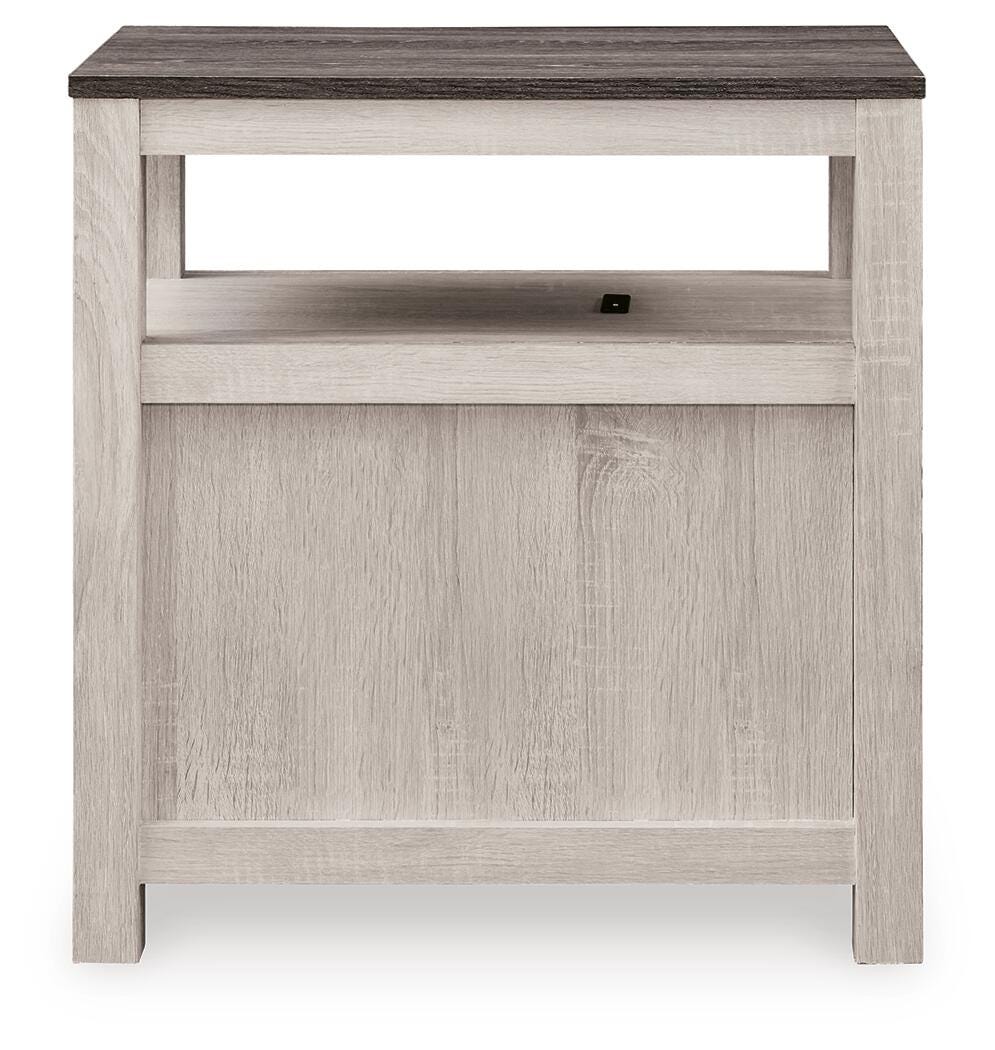Ashley Fendenmore Brown Gray Antique White Chairside End Table