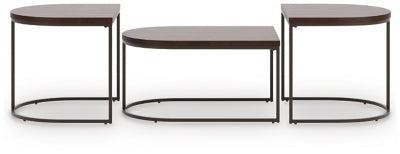 Ashley Vanmore Dark Brown Table (Set of 3)