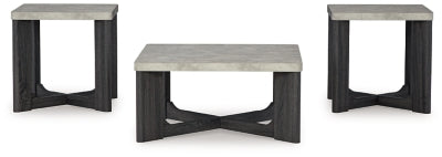 Ashley Sharstorm Two-tone Gray Table (Set of 3)