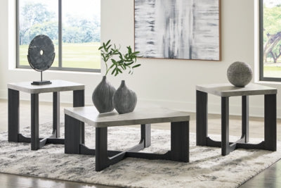 Ashley Sharstorm Two-tone Gray Table (Set of 3)