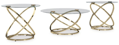Ashley Crimonti Champagne Table (Set of 3)