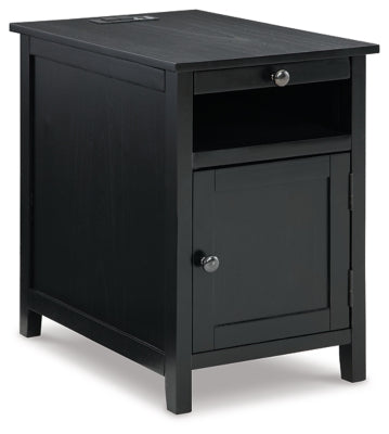 Ashley Treytown Black Chairside End Table