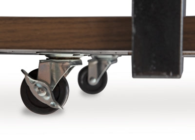 Ashley Trindwick Brown Gun Metal Table (Set of 3)