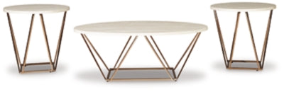 Ashley Tarica Two-tone Table (Set of 3)