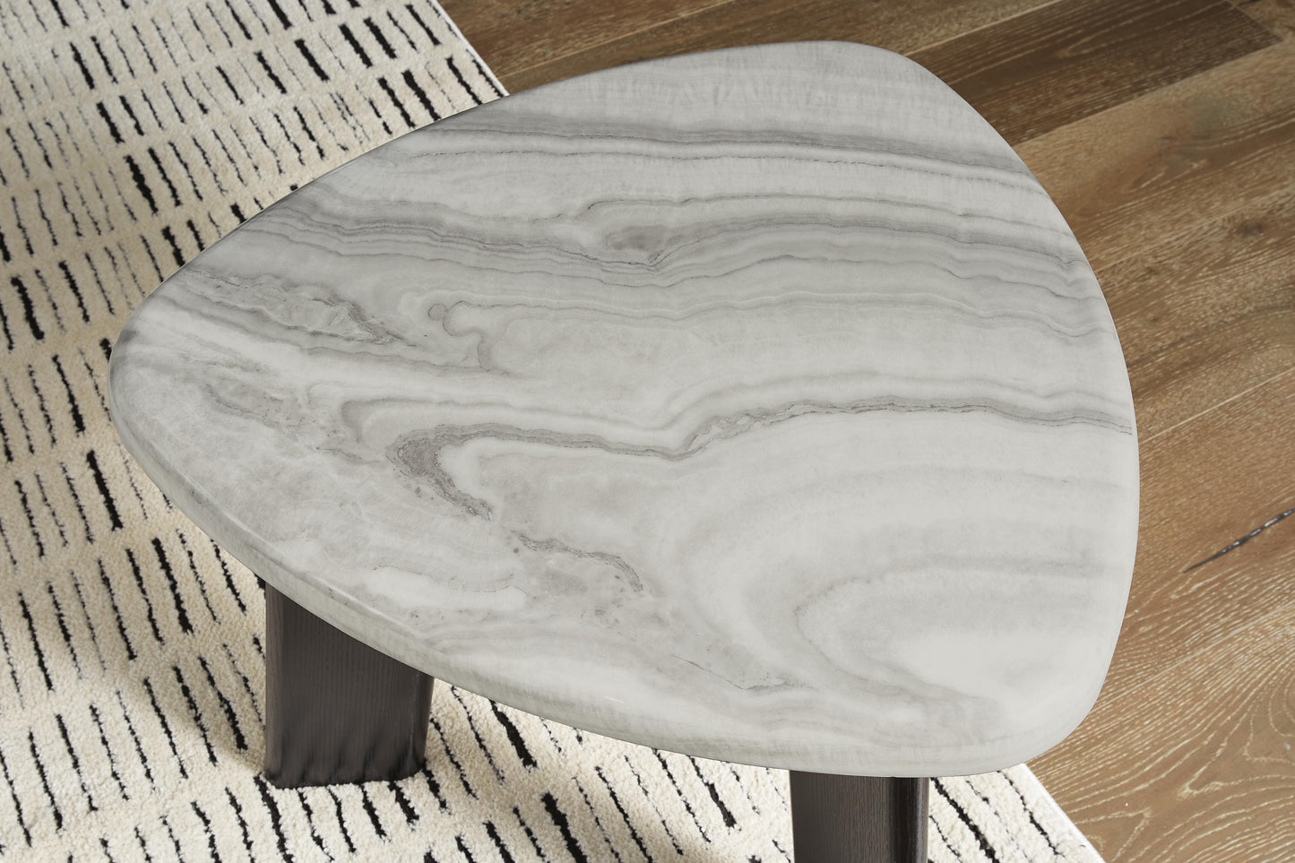 Ashley Lilyberg Gray Black Table (Set of 3)