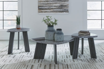 Ashley Bluebond Gray Table (Set of 3)