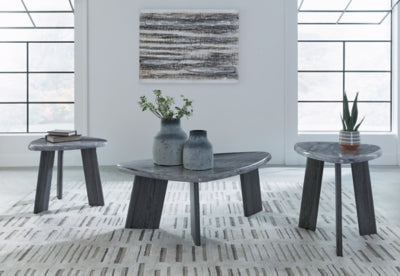 Ashley Bluebond Gray Table (Set of 3)