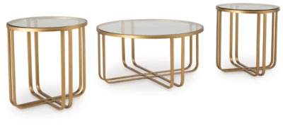 Ashley Milloton Gold Table (Set of 3)