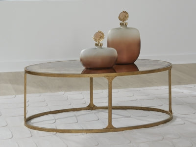 Ashley Korajane Antique Gold Coffee Table