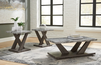 Ashley Bensonale Brown Gray Table (Set of 3)