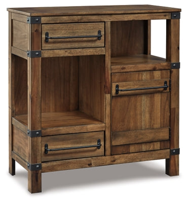 Ashley Roybeck Light Brown Bronze Accent Cabinet