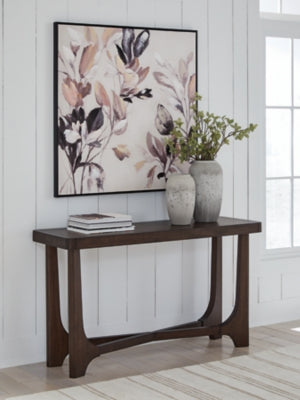 Ashley Korestone Dark Brown Sofa Table